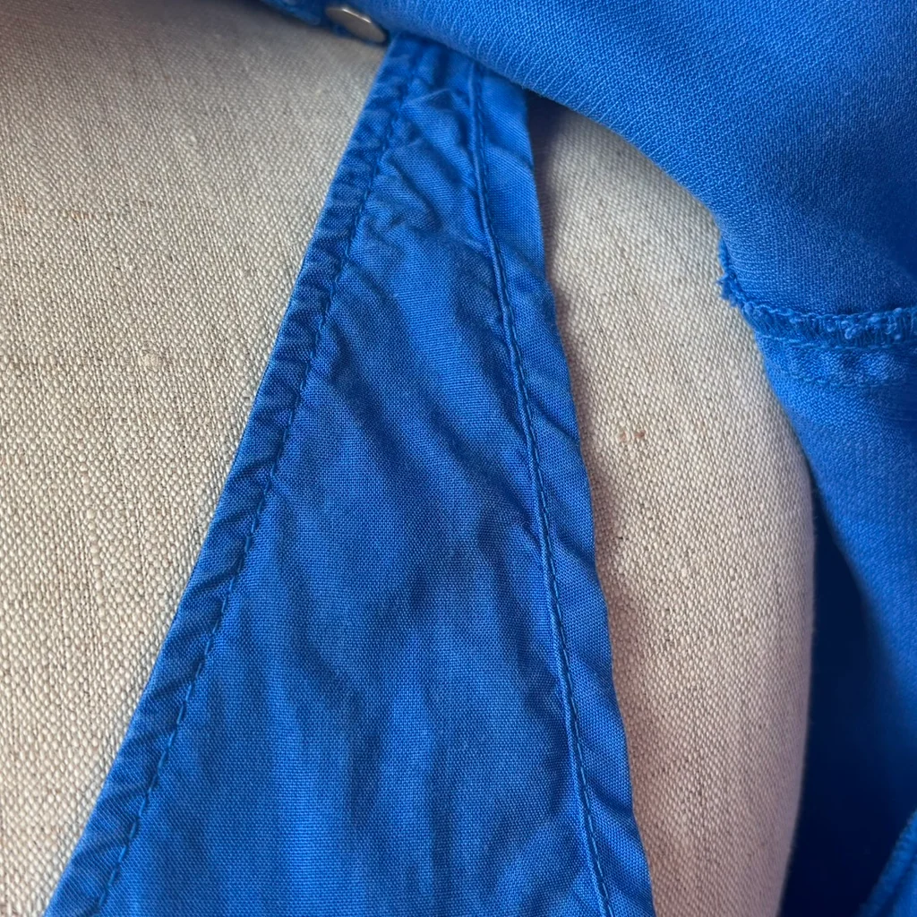 🌊 Conjunto vestido + chaqueta fluida azul – Talla 38 (modelo Cali) cop copine – photo 4